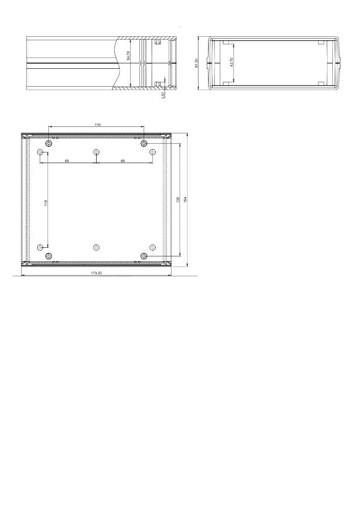 SANEC Elektronik Proje Kutusu (Ölçüleri: 154x174x61mm) - Siyah