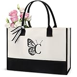 Gifts for Mom, Unique Embroidery Personalized Tote Bag for Women, Great Mother Gifts from Daughter,
