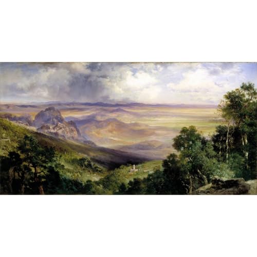 Affiche Thomas Moran Vallée de Cuernavaca pour sublimer la décoration d'un grand salon mural