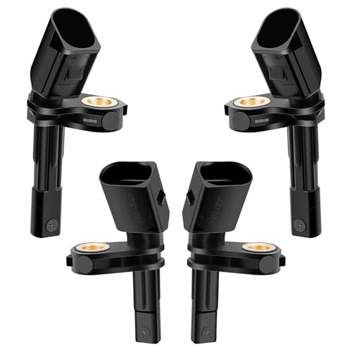 Set of 4 ABS Wheel Speed Sensor, Front Rear Left Right Fits for Volkswagen VW Jetta GTI Golf Passat CC Eos Beetle Tiguan, Audi A3 TT 2006 2007 2008 2009 2010 2011 2012 2013 2014 2015 2016 2017 2018
