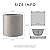 Kante 12.6" Concrete Cylinder Planter, Large Weather Resistant Concrete Planter with Drainage Hole & Rubber Plug, Handcrafted for Indoor Outdoor Plants & Patio Decor, Weathered Concrete Finish