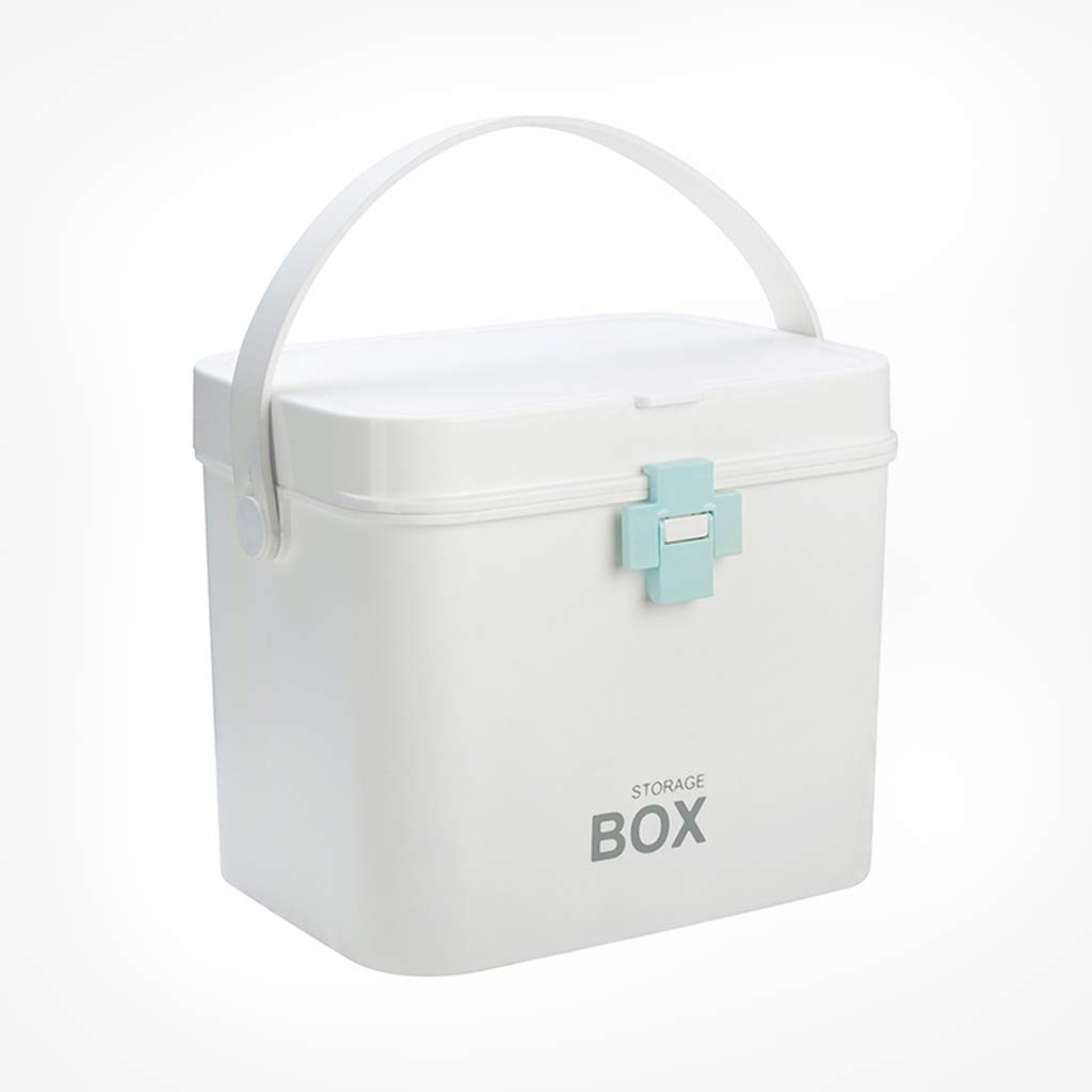 Caja de la medicina XMING azul para resolver el desorden de los medicamentos familiares en casa 1