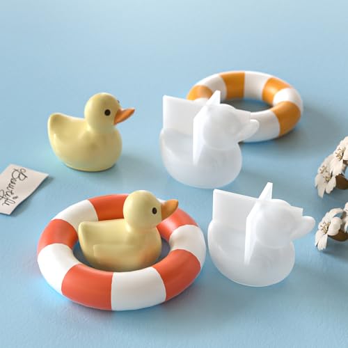 Moule résine canard 3D (lot de 2) pour bougie et savon