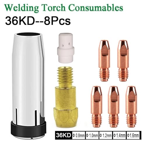 Accessoires 36KD pour torche de soudage MIG avec buse à gaz et diffuseur