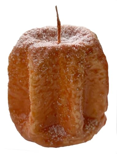Candela a Forma di Pandoro - Color Caramello - Idea Regalo - Idea Natale - Cereria Di Giorgio