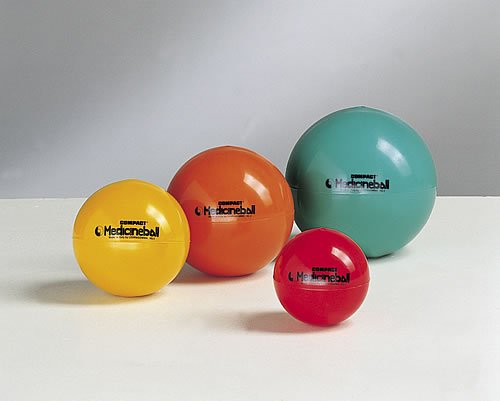 'Original "Stück Compact.Med.Ball kg.5 Ø 21 cm | Gefüllter Trainingsball für Kraft-, Wurf- und Rumpfübungen, griffige Oberfläche
