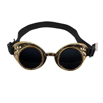 Boland 54503 - Gafas steampunk, plástico, banda elástica, lentes oscuras, tamaño ajustable, accesorio, carnaval, halloween, fiesta temática | Ya disponible en tu tienda friki favorita! En mundofriki.es!