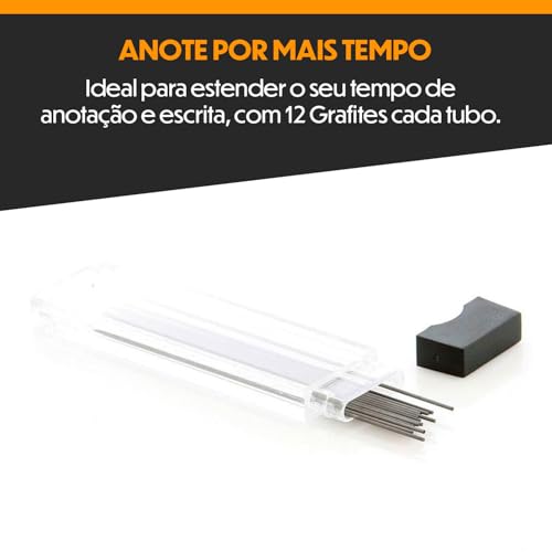 Grafite Minas BIC Espessura #HB 0,5mm, Tubo com 12 Grafites, Blister com 2 Tubos, 854807, Praticidad