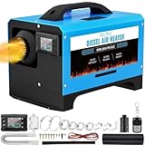 VELPAX 12V 8KW Diesel Air Heater,All in One Truck Heater,Portable Diesel Heater with Remote Control LCD Monitor and Silencer for Car Trucks Bus RV and Trailer
