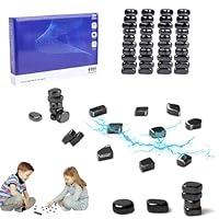 Magnetspiel, Magnetisches Schachspiel mit 40 Stück magnetischen Steinen, Denkspiel & Magnet Spiel für Kinder & Erwachsene, Geschenkidee zu Weihnachten & Geburtstag