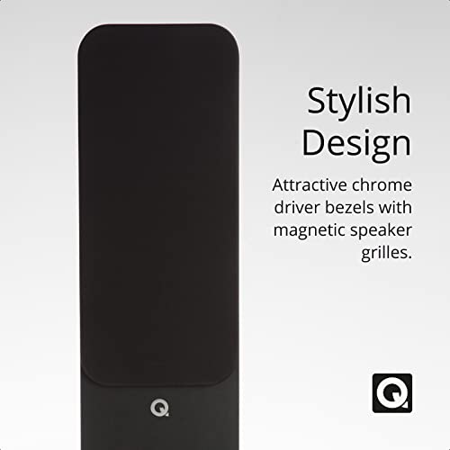 Q Acoustics 3050i Floorstanding Tower Speaker Carbon Black (Single Unit) – HiFi Home Stereo Audio Speakers, Dual 165mm Woofers & 22mm Tweeter, P2P Bracing, HPE Resonance Control (Order 2 for Pair) by Q Acoustics - Image 4