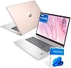Laptop HP 17.3" con pantalla táctil, Intel Core i7-1355U, color rosa dorado pálido, 16GB RAM, 1TB SSD, cámara web, HDMI, teclado retroiluminado, lector de huellas, Wi-Fi 6, Windows 11 Home 2