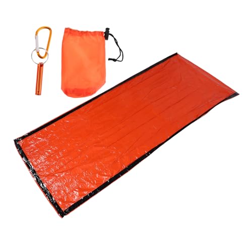 Toyvian Ultra-Lightweight Outdoor Sleeping Bag Thermal Emergency Blanket Portable Survival Bag for Camping Hiking