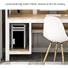 Modern Computer Table with Storage Shelves Study and Gaming Desk Large Office Desk Stand up Desks Executive Desks with Printer Space Business Furniture for Home Office(3,100cm/39.37in)