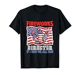 Fireworks Director Funny Joke All Run 4th of July US Flag T-Shirt