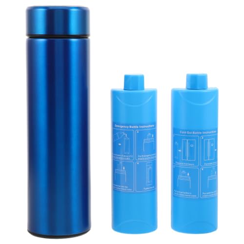 Enfriador de insulina portátil de acero inoxidable con doble aislamiento para tres unidades 1