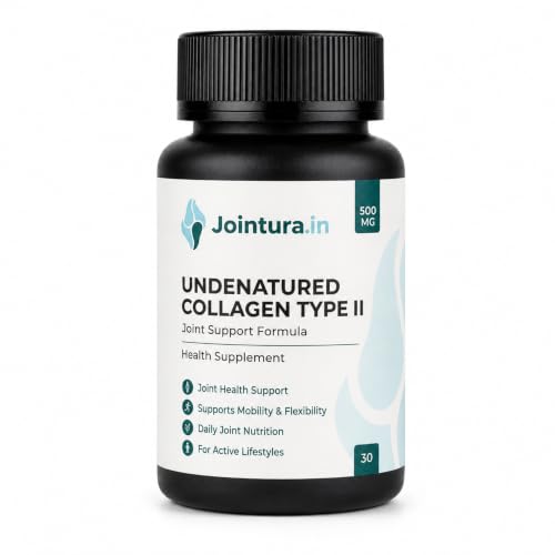 Image of Undenatured Type II Collagen Joint Support Supplement - 40mg Native Collagen with Boswellia Serrata, Rose Hips & Hyaluronic Acid for Joint Comfort, Flexibility & Mobility - 30 Capsules