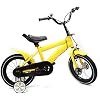 Childrens 14 Inch Bike with Training Wheels - High Carbon Steel Frame, Fenders for Kids 3-6 Years Old
