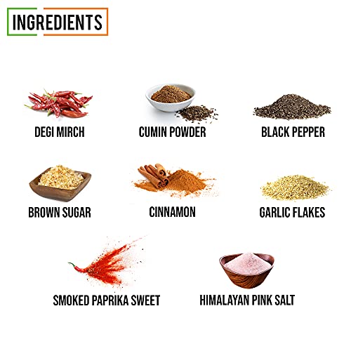 Image of Chef Urbano Smoked Paprika Rub 210g | From freshly dried Pimentos | 100% Pure | No artificial colours, flavours, fillers or preservatives | Cold-smoked for smoky flavour | Garnish, Season, Spice Rubs and Marinades