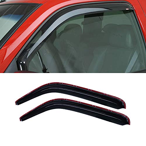 Gldifa In-Channel Wind Deflector Compatible With 1994-2001 Ram1500 1994-2002 Ram 2500/3500 Front Sun/Rain Guards Window Visors 2Pcs #TOP1