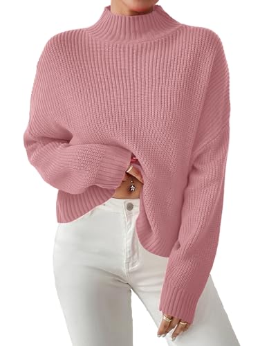 Women's Cropped Mock Neck Sweater