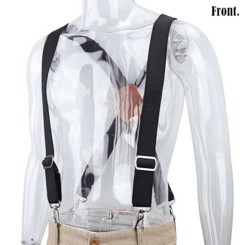 image for WELKINLAND 1.5In HD Elastic Suspenders, Heavy-Duty Work Suspenders, Co