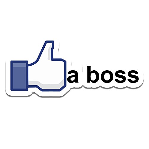 Bargain Max Decals Like a Boss Thumbs Up Window Laptop Car Sticker 8"