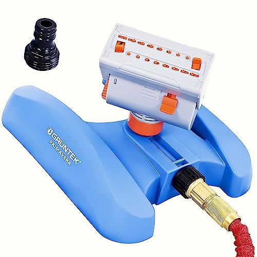 Grüntek Mini - Lawn Sprinkler With 16 Nozzles Up To 378 M2 / 4069 Ft2 Irrigation Area With Turbo Engine #TOP6