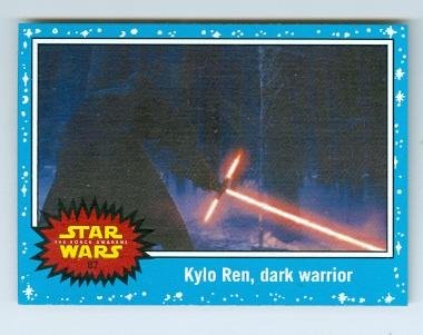 Kylo Ren trading card Star Wars The Force Awakens 2015 Topps #87 First Order
