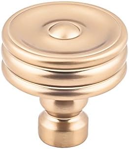 Top Knobs Brixton Ridged Knob 1 1/4 Inch Honey Bronze