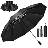 折りたたみ傘 大きいサイズ 手動 特大140CMメンズ 折り畳み傘 男性手開き逆折り 傘カバー付き 濡れない傘逆さ傘 風に強い超撥水折畳傘ケース丈夫耐風80cm 中学生男子おりたたみ傘逆開き車乗り降りブラック