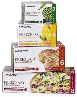 Lakeland Freezeasy Food Freezer Bags, Gusseted, 41 x 51cm, Pack of 50