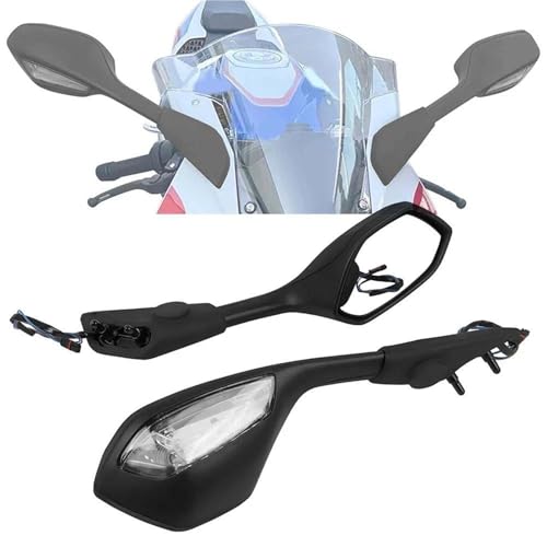 Espejos Retrovisores para S1000RR 2019-2023 con Intermitentes LED para Moto 7
