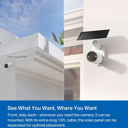 Tapo C460 KIT 4K 8MP Battery Solar Security Camera Outdoor Wireless, CCTV, Ultra HD, No Monthly Fee, AI Detection, Two-way Talk, IP66, Starlight Colour Night Vision, Works with Alexa & Google - Image 5