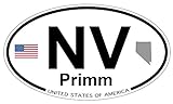 US Decal, Inc. Primm, Nevada Oval Sticker