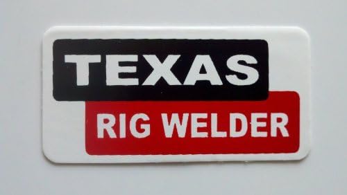 3 - Texas Rig Welder Hard Hat/Helmet Stickers 1" x 2"