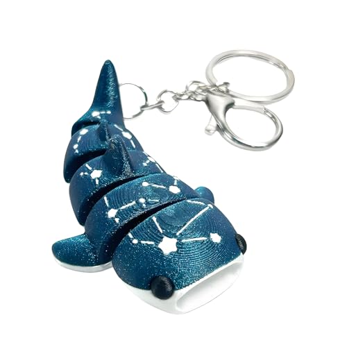 Cute Whale Shark Keychain Purse Bag Charms for Hangbags Backpacks Car Keys Accessories Ocean Fish Gifts for Women Men