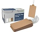 Box of 150 Tags with String Attached,Marking Strung Tags Writable Tags,Price Labels Display Tags wit