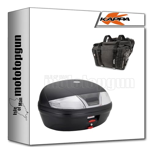 Made in Italy kappa valigia k46nt + borse laterali ra316bk compatibile con yamaha fz6 / fazer 2004 2005 2006 mototopgun