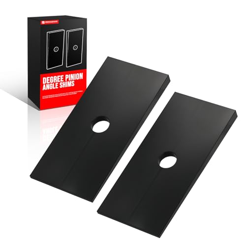 2.5 Degree Pinion Angle Shims (2-Pack) | Universal Billet Aluminum Axle Shim for Leaf Spring & Lift Block | Corrects Driveline Vibration & Prevents U-Joint Wear