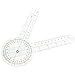 CoCocina Physio Clear Plastic Goniometer Angle Ruler Joint Bend Measure Measuring