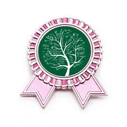 Broche Seeking Lits formules mathématiques rose le bijou des passionnés