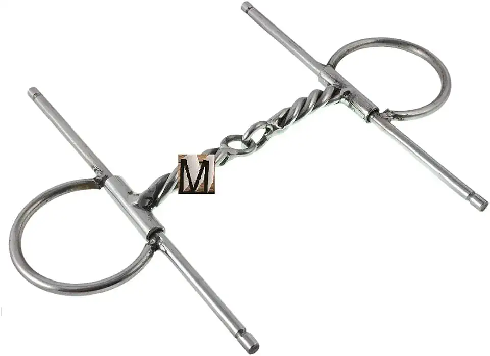 Bridão Torcido Em Aço Inox Para Cavalo
