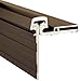 Pemko Standard Duty Half Surface Hinge, Dark Bronze Anodized Aluminum, 83"L