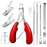 Medizinische Schere: Starke Nagelzange für harte Fingernägel, Maniküre-Klipser | Anti-Slip...