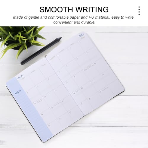 Tofficu Agenda Scolaire Pratique en Pu Noir pour Planning Quotidien – vue 3