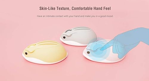 Miniatura 4 de Ratón inalámbrico de 24 GHz forma de hámster con menos ruido portátil óptico 1200 DPI ratones USB inalámbrico para PC laptop laptop laptop MacBook