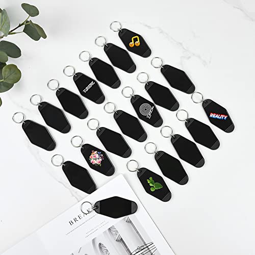 Allreal 24 Pcs Motel Keychain Blanks Vintage Hotel Key Tag Sublimation Blank Key Label Hanging Ornament For Laser Heat Transfer Vinyl Diy Crafting Pendants Christmas Gift Tags Making #TOP6