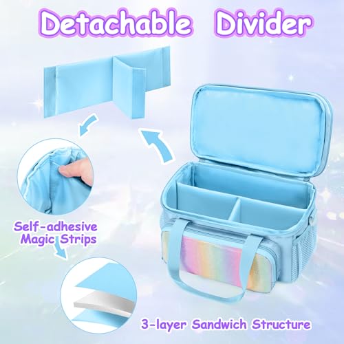 Double Layer Jewelry Organizer Storage for Kids Girls, Jewelry Case Bag by GRAOSO - Used condition - Image 3