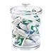 mDesign Plastic Laundry Shelf Storage Organizer Jar Holder Set for Laundry Room Storage - Holds Detergent Powder, Pods, Clothes Pins, Dryer Sheets, Scent Boosters - 3 Pack - Clear